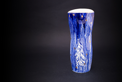 Ваза Зимний лес, форма Ева, арт 45.09082.00.1