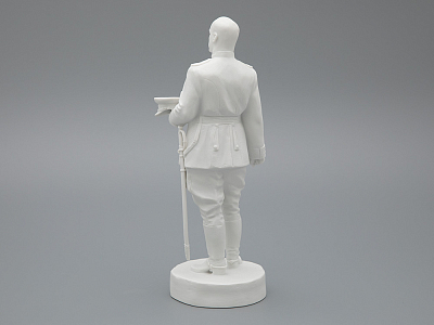 Скульптура Маршал Жуков Г.К., в подарочной упаковке, Белый бисквит, арт. 81.33453.00.1