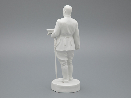 Скульптура Маршал Жуков Г.К., в подарочной упаковке, Белый бисквит, арт. 81.33453.00.1