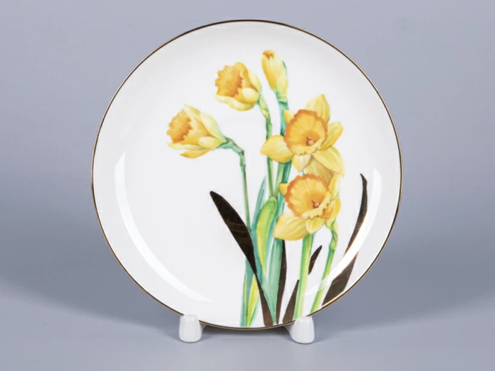 Чашка с блюдцем чайная 300 мл форма Купольная рисунок Narcissus арт. 81.29658.00.1, 