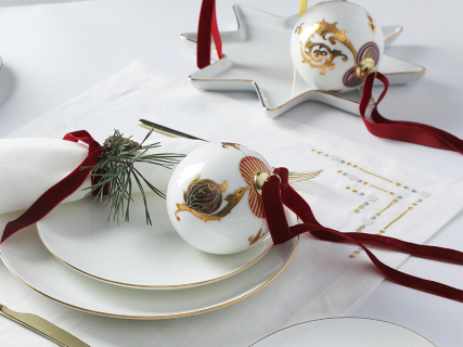 Новогодний Шар в подарочной упаковке, рисунок Рождественские узоры, арт 81.33342.00.1, 