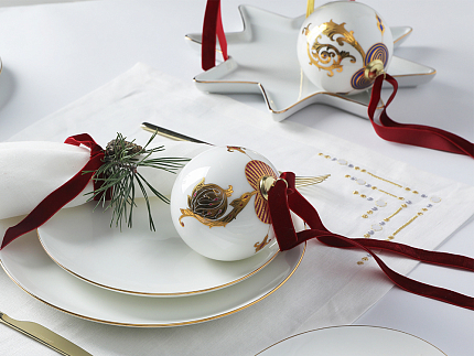 Новогодний Шар в подарочной упаковке, рисунок Рождественские узоры, арт 81.33342.00.1