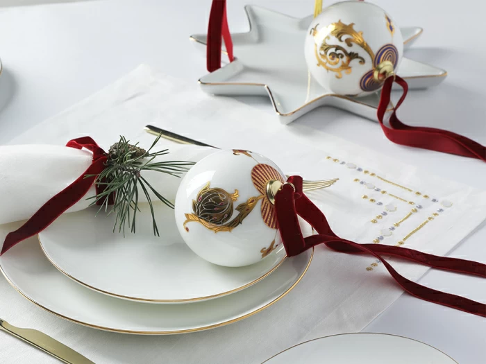 Новогодний Шар в подарочной упаковке, рисунок Рождественские узоры, арт 81.33342.00.1, 