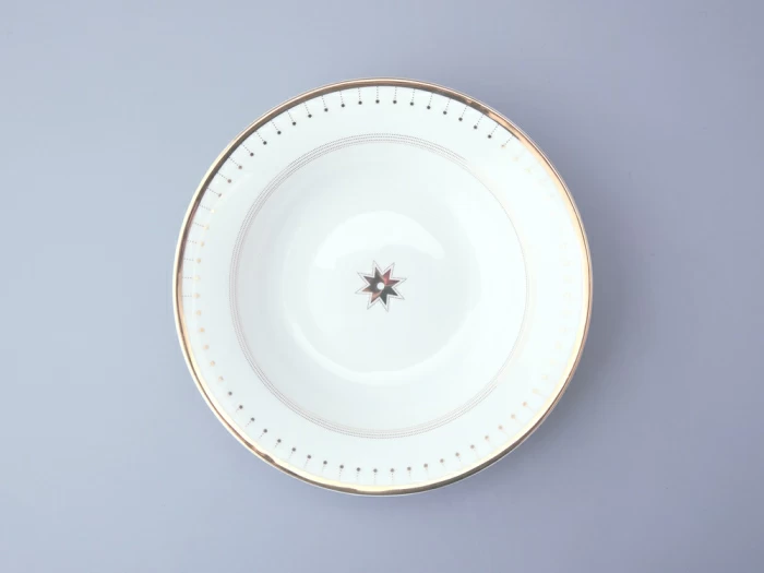 Тарелка глубокая 235 мм форма Стандартная 2 рисунок Азур золотой арт. 80.93400.00.1, 