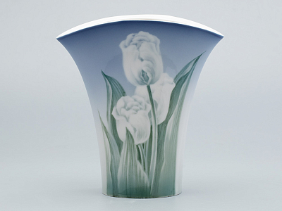 Ваза форма Утренний цветок, рисунок Тюльпаны, арт 80.42806.00.1