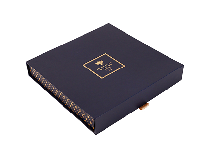 Подарочная упаковка для тарелки синяя 275*275*39 (на магнитах) арт. 14.70354.01