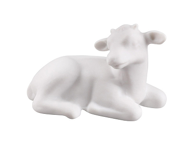 Скульптура форма Бычок-малыш рисунок Белый арт. 82.65165.00.1