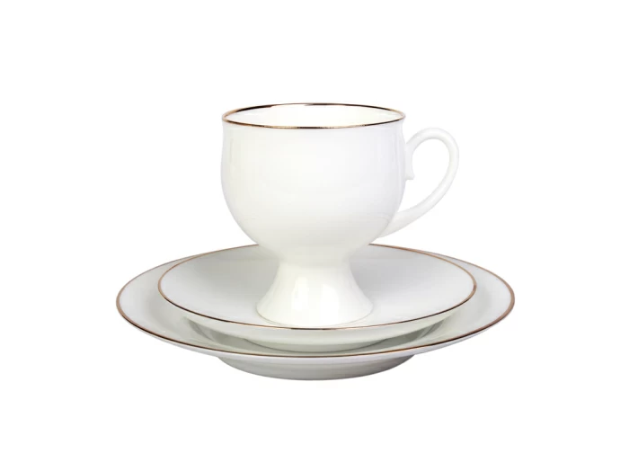 Сервиз кофейный форма Классическая-2 рисунок Золотая лента, 6 персон 20 предметов арт. 81.14598.00.1, 