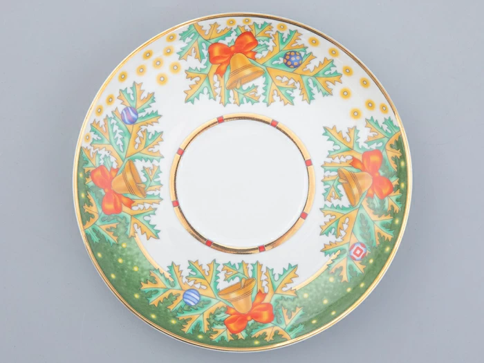 Чашка с блюдцем чайная 350 мл форма Подарочная рисунок Морозный январь арт. 81.31749.00.1, 