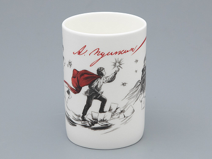 Подарочный набор Бокал с блюдцем и крышкой, форма Топ, рисунок Пророк, арт 81.34051.00.1