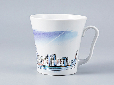 Бокал форма Ленинградский 2 рисунок Высотка на Котельнической наб. арт. 80.35002.00.1