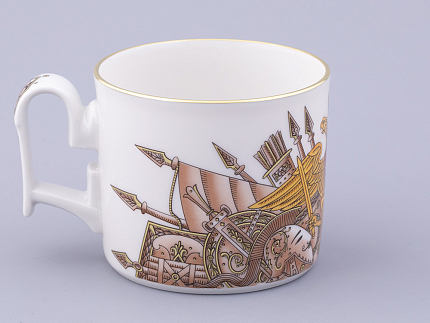 Чашка с блюдцем в подарочной упаковке, форма Охотничий, рисунок Триумф Золотой орел, арт. 81.32469.00.1