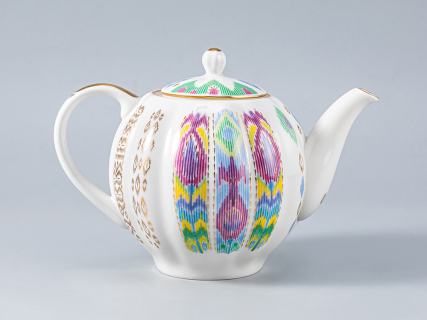 Сервиз чайный форма Тюльпан рисунок Перо павлина, 6 персон 14 предметов, арт. 81.27962.00.1, 