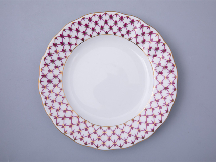 Тарелка 180 мм форма Тюльпан рисунок Сетка-Блюз 2 арт. 80.86207.00.1, 