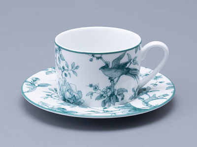 Чашка с блюдцем форма Соло Рисунок Monplaisir Green, арт. 81.32898.00.1