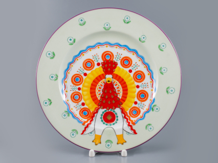 Декоративная тарелка 265 мм, форма Mazarin, рисунок Жар птица, арт 80.86742.00.1, 