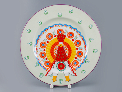 Декоративная тарелка 265 мм, форма Mazarin, рисунок Жар птица, арт 80.86742.00.1