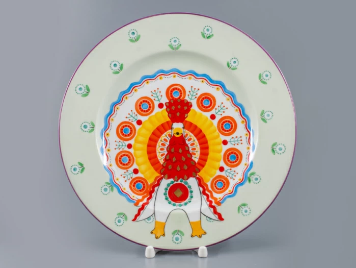 Декоративная тарелка 265 мм, форма Mazarin, рисунок Жар птица, арт 80.86742.00.1, 