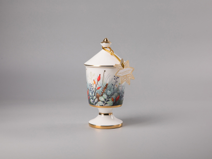 Свеча ароматическая в подарочной упаковке, форма Идиллия рисунок Календа аромат Ваниль Пачули арт. 81.32054.00.1, 