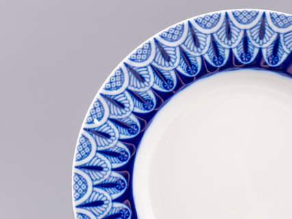 Тарелка мелкая 180 форма Шатровая рисунок Ажур, арт.80.99809.00.1, 