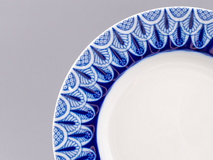 Тарелка мелкая 180 форма Шатровая рисунок Ажур, арт.80.99809.00.1