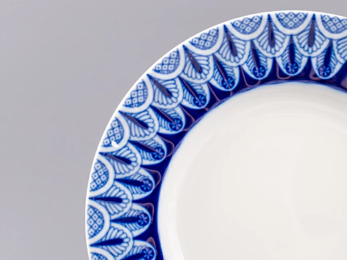 Тарелка мелкая 180 форма Шатровая рисунок Ажур, арт.80.99809.00.1, 