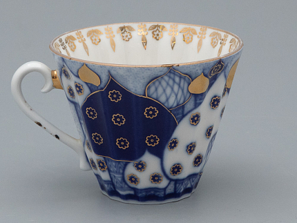 Чашка с блюдцем чайная 235 мл форма Лучистая рисунок Перезвоны арт. 81.13809.00.1