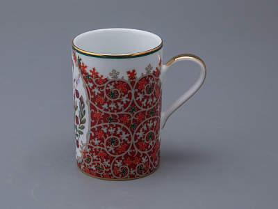 Бокал 400 мл в подарочной упаковке, форма Соло, рисунок Клюква заповедная, арт. 81.34281.00.1