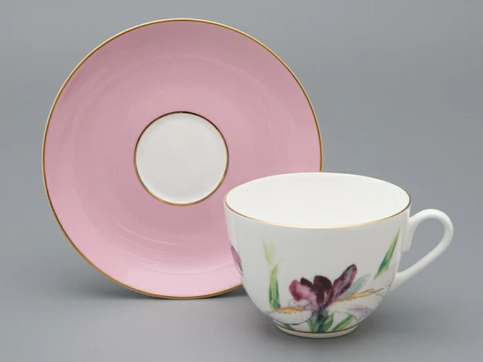 Чашка с блюдцем L’Art des Fleurs в подарочной упаковке, форма Весенняя 2, рисунок Роузи, арт 81.33402.00.1, 
