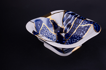 Салатник 700 мл рисунок Байкал, на форме Молодежная арт 60.14037.00.1