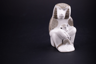 Скульптура Павиан с детенышем, рисунок Колыбельная, арт 62.09306.00.1