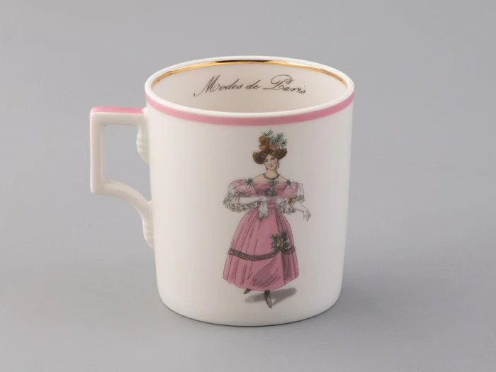 Чашка с блюдцем чайная 220 мл форма Гербовая рисунок Modes de Paris 1828 арт. 81.25414.00.1, 