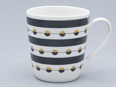 Чашка с блюдцем чайная форма Колокол рисунок Балтийский берег 3, арт. 81.31864.00.1