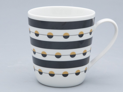 Чашка с блюдцем чайная форма Колокол рисунок Балтийский берег 3, арт. 81.31864.00.1, 