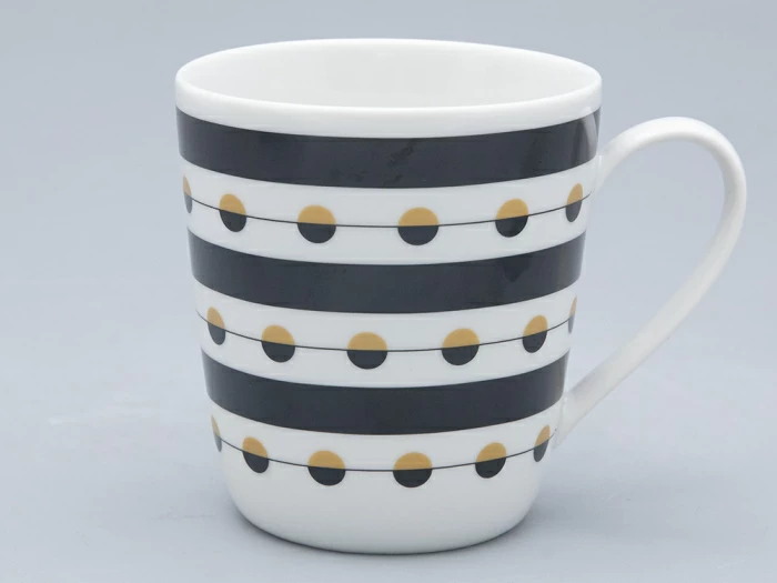 Чашка с блюдцем чайная форма Колокол рисунок Балтийский берег 3, арт. 81.31864.00.1, 