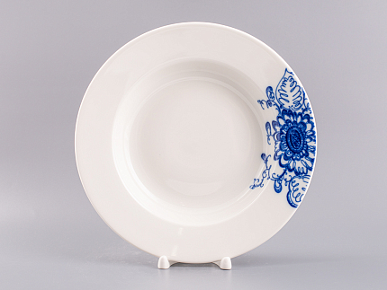 Тарелка 220 мм форма Глубокая, рисунок Гарден, арт. 80.99826.00.1