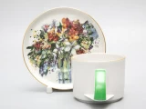 Чашка с блюдцем чайная форма Баланс рисунок Весенний букет/Spring Bouquet, арт. 81.29923.00.1, 