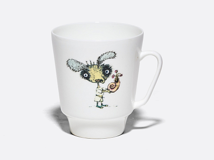 Чашка с блюдцем форма Майская рисунок Фитюлька. Автор идеи Георгий Данелия арт. 81.34354.00.1
