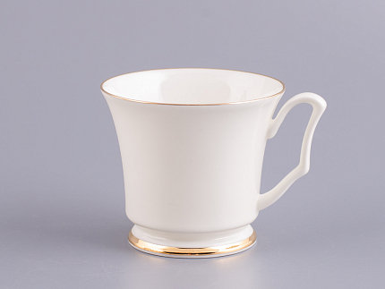 Чашка с блюдцем кофейная 145 мл.,  форма Юлия,  рисунок Золотая лента арт. 81.17853.00.1