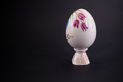 Яйцо пасхальное Синий цветок, арт 60.21590.00.1