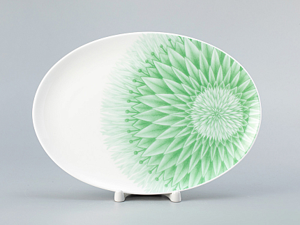 Блюдо овальное 235х170 мм форма Восточная рисунок Aloha Lagoon, арт. 80.40053.00.1