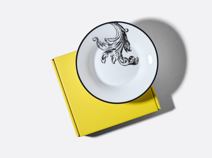 Тарелка глубокая 186 мм, в подарочной упаковке, форма Юлиана, рисунок Волшебный сад X, арт. 81.34187.00.1, 