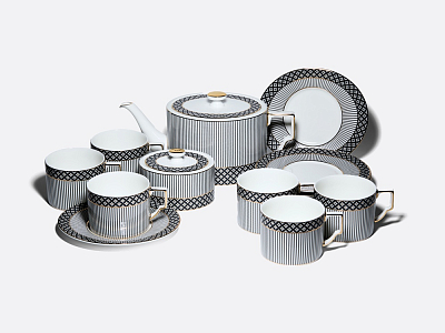 Сервиз чайный на 6 персон 14 предметов форма Элегия рисунок Elegant, арт. 81.34728.00.1