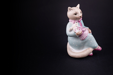 Скульптура Кошка-нянька, рисунок Колыбельная, арт 62.21783.00.1