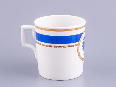 Чашка с блюдцем чайная 220 мл форма Гербовая рисунок Кают-компания № 5 арт. 81.24034.00.1