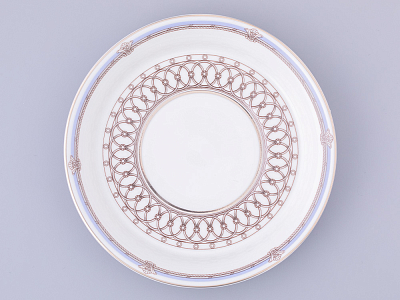 Чашка с блюдцем чайная, форма Гербовая, рисунок Серебряный город 2, арт. 81.32585.00.1