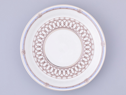 Чашка с блюдцем чайная, форма Гербовая, рисунок Серебряный город 2, арт. 81.32585.00.1