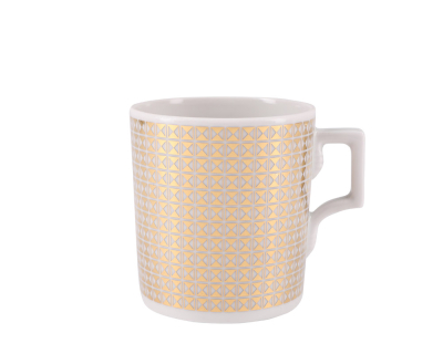 Чашка с блюдцем чайная форма Гербовая рисунок Зазеркалье. Полосы, арт. 81.27709.00.1, 