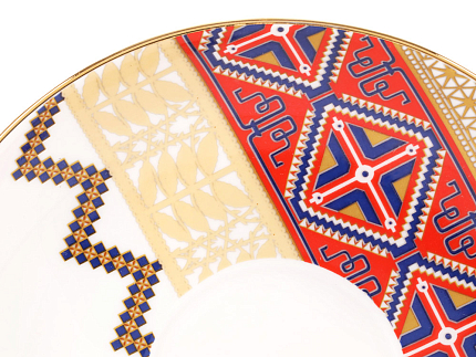 Сервиз чайный форма Банкетная рисунок Русский стиль, 6 персон 14 предметов, арт. 81.28339.00.1