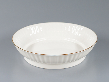 Сухарница, 170 мм, форма Волна,  рисунок Золотой кантик арт. 80.00756.00.1